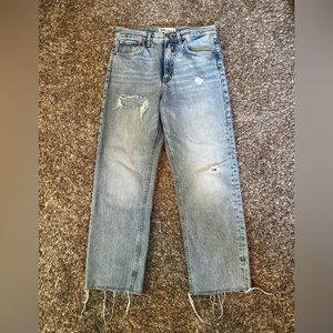 Zara The Pepper Mom Lightwash Jeans Size US 6